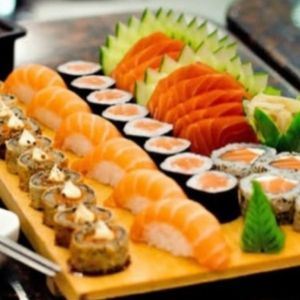 imagem do produto Combinado salmão hot 38 peças.
