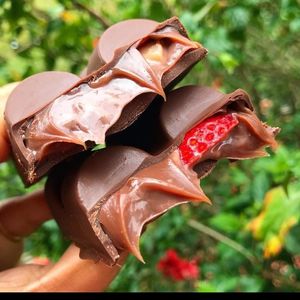 imagem do produto Barra recheada brigadeiro com morango 