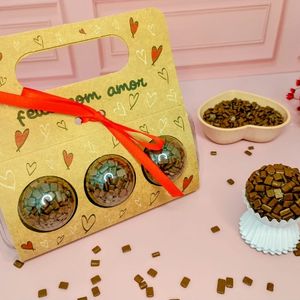 imagem do produto Blister com 3 Docinhos Gourmet - Feito com Amor 