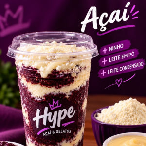 imagem do produto Açaí com ninho + leite em pó e leite condensado 400ml 