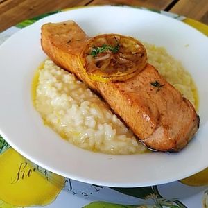 imagem do produto Salmão com risoto de limão