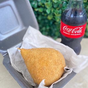 imagem do produto Coxão frango com cream cheese + coca 