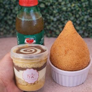 imagem do produto Torta no pote+ coxinha e refrigerante 