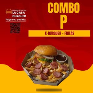 imagem do produto Combo P de hambúrguer com fritas 