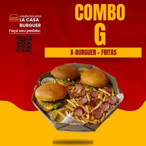 imagem do produto Combo G De Hambúrguer com fritas 
