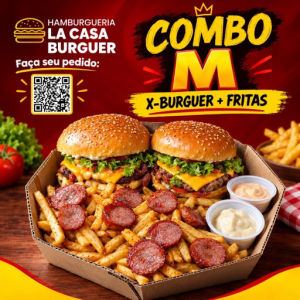imagem do produto Combo M De Hambúrguer com frita