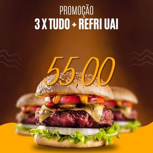 imagem do produto Promoção 3 X TUDO  + refri 