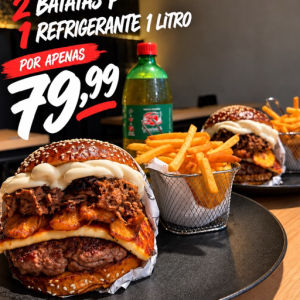 imagem do produto 2 nordestino + 1 Refri 1L + 2 batata p