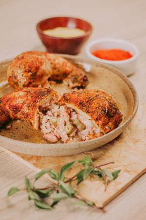 imagem do produto Coxa e sobrecoxa recheada 800g