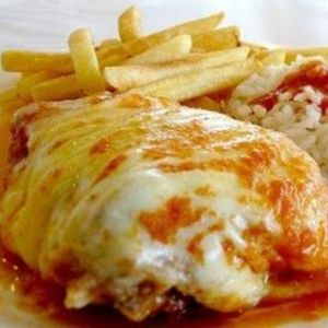 imagem do produto Marmita de filé de tilápia parmegiana 