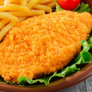 imagem do produto Marmita de filé de tilápia a milanesa 