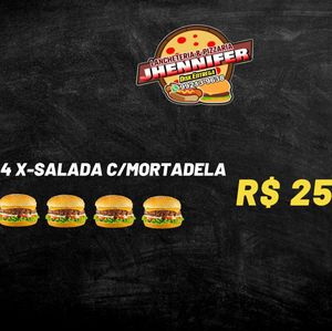 imagem do produto 4 X SALADA C/ MORTADELA 