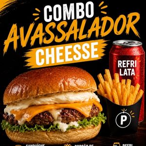 imagem do produto COMBO - AVASSALADOR CHEESE + FRITA ( P ) + REFRIGERANTE LATA 