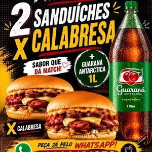 imagem do produto 2 X CALABRESA + REFRIGERANTE DE 1L 