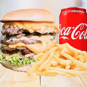 imagem do produto 1 big bacon grill + 1 batata + 1 coca lata 350ml