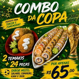 imagem do produto 2 hot temaki misto 24 hot sushi misto 