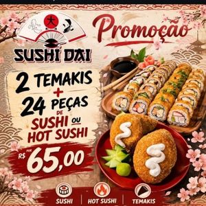 imagem do produto 2 hot temaki misto 24 hot sushi misto 