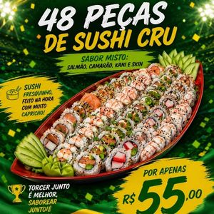 imagem do produto 48 sushi crú misto