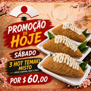 imagem do produto 3 hot temaki misto