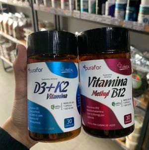 imagem do produto kit D3+k2 e a vitamina Methyl B12