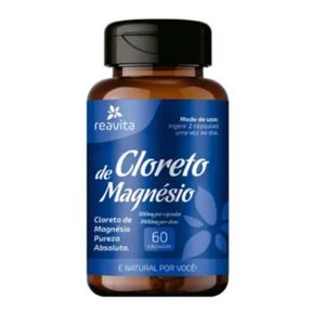 imagem do produto Cloreto de magnésio - 60 cáp de 500mg - Reavita