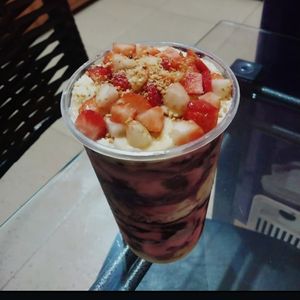 imagem do produto Açaí com sorvete de morango 440ml