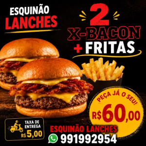 imagem do produto 2x bacon+ fritas pequena