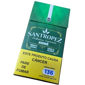 imagem do produto PALHEIRO SANTROPEZ MENTA MAÇO 20UNI 
