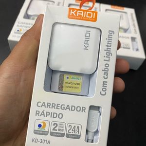 imagem do produto KIT CARREGADOR KAIDI P/ IPHONE