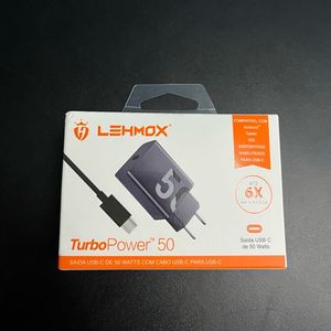 imagem do produto CARREGADOR TURBO LEHMOX 50W TIPO C 