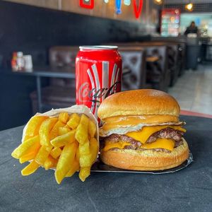 imagem do produto Big Smash Egg + lata Coca Zero & Fritas 