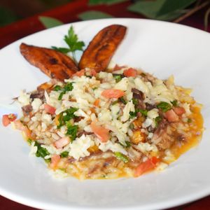 imagem do produto Risoto de carne seca com banana