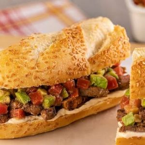 imagem do produto Pão com isca de carne e vinagrete