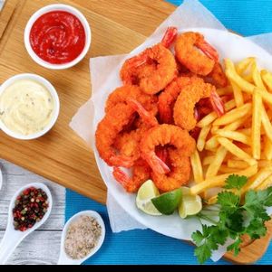 imagem do produto 500g camarão 500g fritas