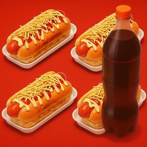 imagem do produto Combo 4 Kikão + refri 1.5L