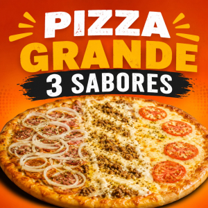 imagem do produto Pizza Grande (3 Sabores)