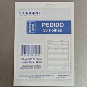 imagem do produto Bloco de Pedidos 50 folhas 