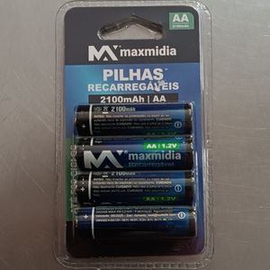 imagem do produto Pilha Recarregável AA  MAXMIDIA