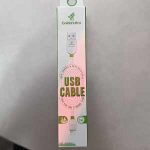 imagem do produto Cabo iPhone 2.4A GOLDENUTRA