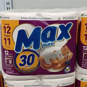 imagem do produto Papel higiênico MAX PURE c/12 Folha Dupla 