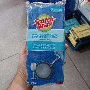 imagem do produto Esponja Louças Delicadas c/3 SCOTH BRITE 