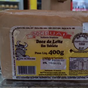 imagem do produto Doce de Leite em Tablete DOCES UAI 400g