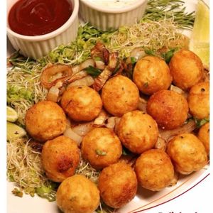 imagem do produto Bolinho de arroz com queijo e molho barbecue