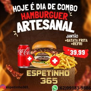 imagem do produto Combo Jantão + batata 250g + refrigerante lata 350ml