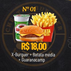 imagem do produto X-burguer+ batata+guaracamp 