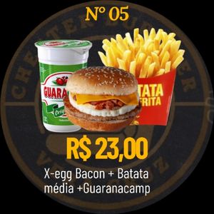 imagem do produto X-egg bacon+batata+guaracamp 