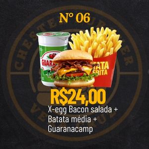 imagem do produto X-egg bacon salada+batata+guaracamp 