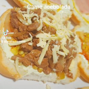 imagem do produto X- Iscas de carne acebolada 