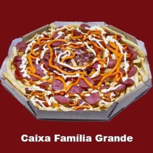 imagem do produto Batata frita tamanho Família com calabresa + Bacon + Queijo + Maionese 