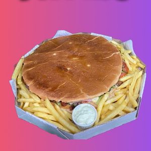 imagem do produto Calota salada + calabresa + Fritas + maionese 